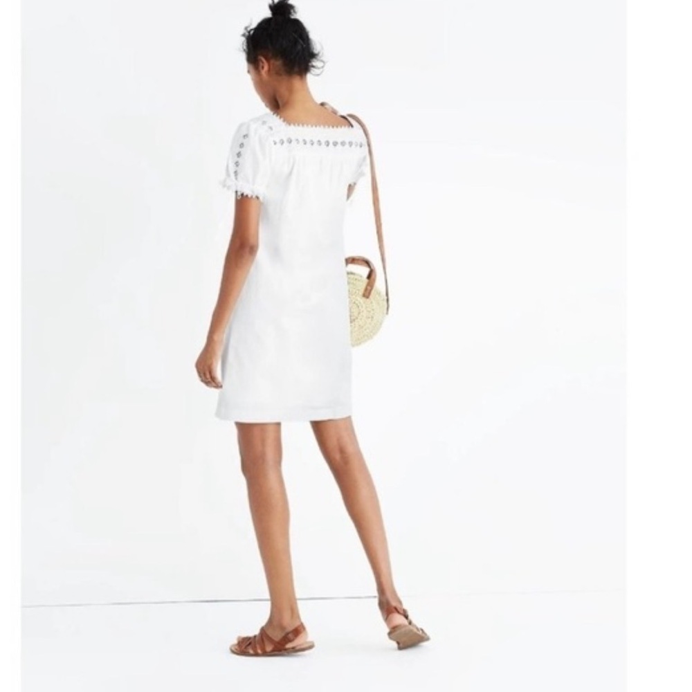 nwt madewell medium Elegant White Eyelet Dress sold out - Picture 1 of 7